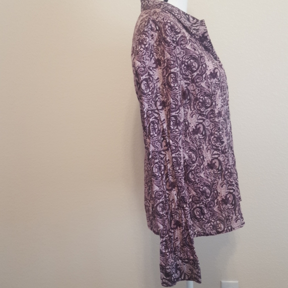 Purple Dressy Long Sleeve Shirt XLg - Picture 3 of 4